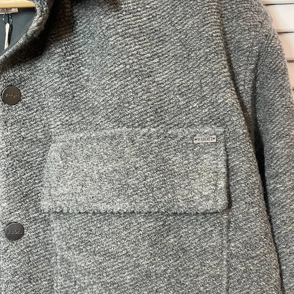 Vuori Plymouth Wool Shirt Jacket L Italian Wool NWT